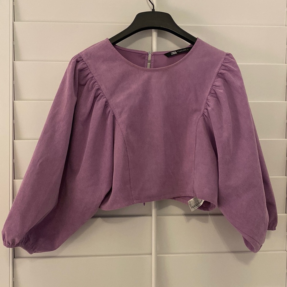 Purple Zara Crop Top